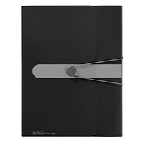 Herlitz Sammelbox      A4 PP 4.0cm opak schwarz   m.Gummizug biroja tehnikas aksesuāri