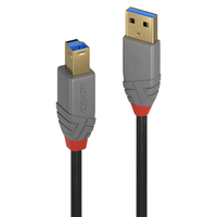 Lindy USB 3.0 Kabel Typ A/B Anthra Line 2m kabelis, vads