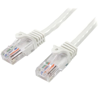 StarTech.com 0.5M WHITE CAT5E PATCH CABLE   65030867962 kabelis, vads