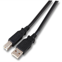 USB2.0 Anschlusskabel A-B, St.-St., 3,0m, schwarz, Classic kabelis, vads