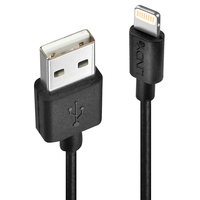 Lindy USB an Lightning Kabel schwarz 0.5m kabelis, vads