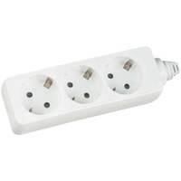 InLine - Socket strip - Schuko 3-way - 230V - 3500W - 3,0m- white (16433W) nepārtrauktas barošanas avots UPS