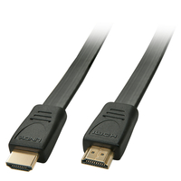 Lindy HDMI High Speed Flachbandkabel 0.5m kabelis, vads