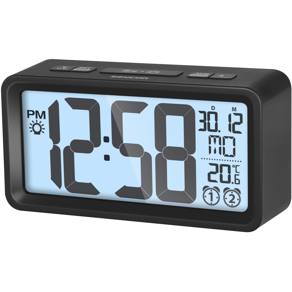 SENCOR Alarm clock with thermometer SDC 2800 white radio, radiopulksteņi
