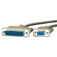 ROLINE Printer Cable 9pin. BU - 25pin. ST 3,0m (11.01.4630) kabelis, vads