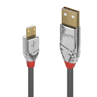 Lindy USB 2.0 Typ A an Micro-B Kabel Cromo Line 3m kabelis, vads