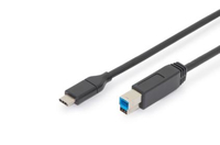 Connection Cable USB 3.1 Gen.2 SuperSpeed + 10Gbps USB Type C / B M / M Power Delivery, black, 1m kabelis, vads