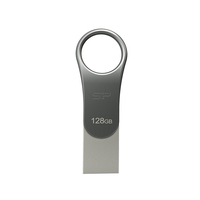 SILICON POWER Mobile C80 - USB- Flash- drive - 128GB - USB3.0/USB Type C - Titan atmiņas karte