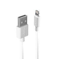 Lindy USB an Lightning Kabel weis 3m kabelis, vads