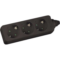 InLine - Socket strip - Schuko 3-way - 230V - 3500W - 5,0m- black (16435) nepārtrauktas barošanas avots UPS