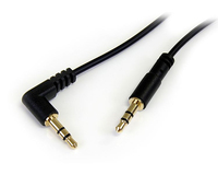 1,8m 3,5mm Stereo Audiokabel rechts gewinkelt - St/St (MU6MMSRA) kabelis, vads