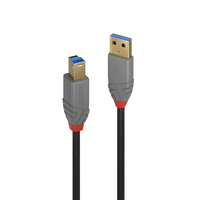 Lindy USB 3.0 Kabel Typ A/B Anthra Line 1m kabelis, vads