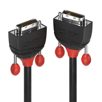 Lindy DVI-D Dual Link Kabel Black Line 3m kabelis, vads