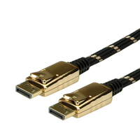 ROLINE GOLD DisplayPort Cable, DP M - DP M 2 m kabelis, vads