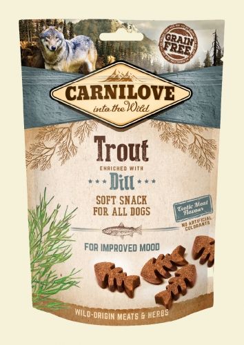 Carnilove Przysmak Dog Snack Fresh Soft Trout+Dill 200g 93080 (8595602528912)