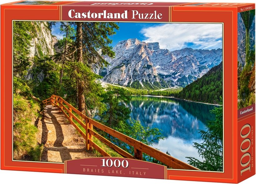 Castorland 1000 elementow Jezioro Braines, Wlochy GXP-651295 (5904438104109) puzle, puzzle