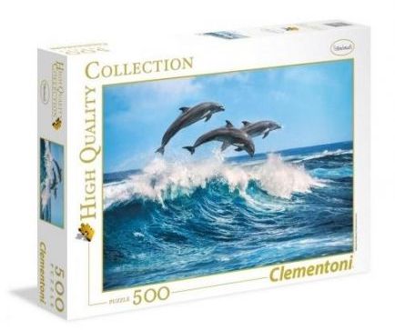 Clementoni Puzzle 500 - Dolphins (275470) 275470 (8005125350551) puzle, puzzle