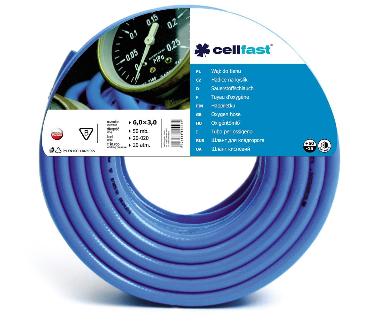 Cellfast Waz do tlenu 6 x 3mm 80mb (20-684) 20-684 (5901828858420) Dārza laistīšanas iekārtas