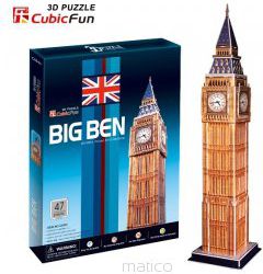 PUZZLE 3D Zegar Big Ben puzle, puzzle