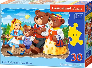 Castorland Puzzle Goldilocks and Three Bears 30 pieces puzle, puzzle