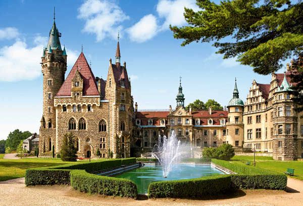 Castorland Puzzle 1500 pieces Moszna Castle Poland puzle, puzzle