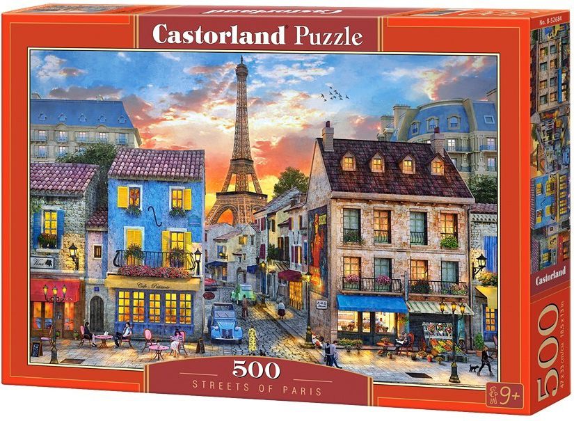 Castorland 500 pieces, Streets of Paris puzle, puzzle