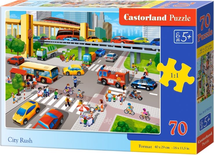 Castorland Puzzle City Rush 70 pieces (290212) puzle, puzzle