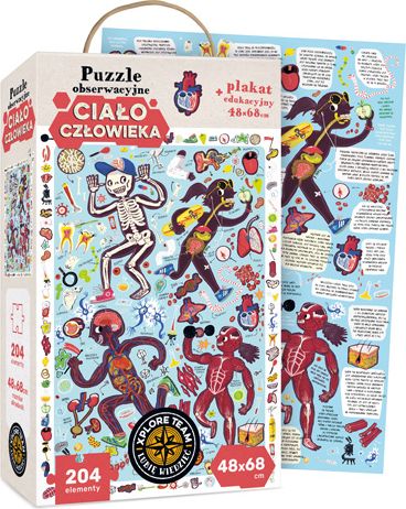 Czuczu Xplore Team Puzzle obserwacyjne Cialo czlowieka 30644179 (5902983490159) puzle, puzzle