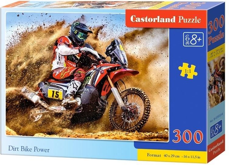 Castorland Puzzle 300 Dirt Bike Power 292963 (5904438030354) puzle, puzzle