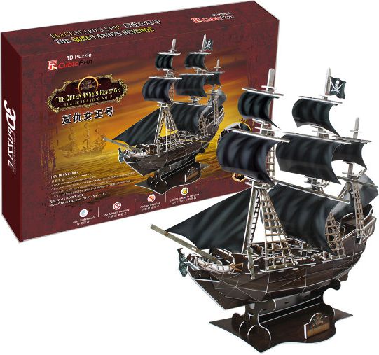 Cubicfun Puzzle 3D Pirate Ship Queen Anne puzle, puzzle