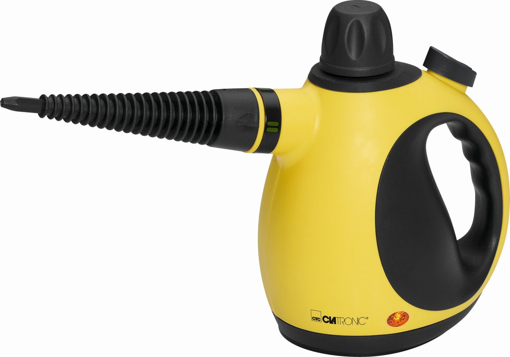 Clatronic DR 3653 Portable steam cleaner 0.25 L Black,Yellow 1050 W tvaika tīrītājs, ierīce