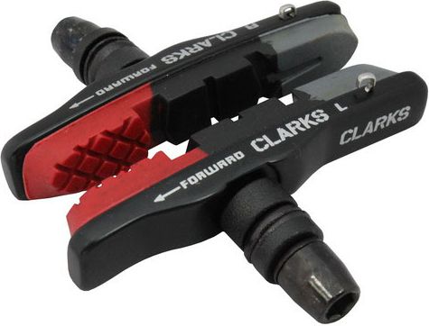 Clarks Klocki Hamulcowe CPS513 MTB Czerwono-Czarno-Szare (CLA-CPS513) 72 mm CLA-CPS513 (5021646012894)