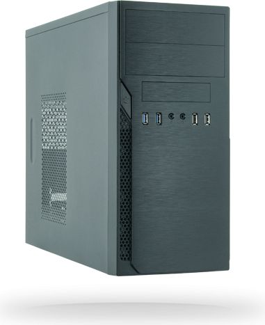 Computer case with power supply Chieftec Elox HO-012B-350GPB (Micro ATX, Mini ITX; Black) Datora korpuss