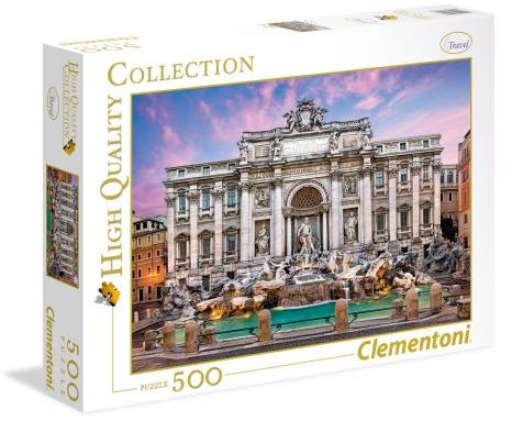 Clementoni Puzzle 500 pieces. HQC - Trevi Fountain puzle, puzzle