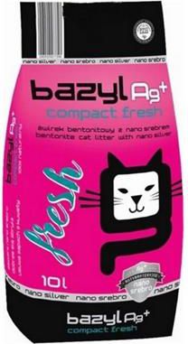 Zwirek dla kota Celpap Bazyl Ag+ Compact Fresh Naturalny 10 l VAT005603 (5902020577348) piederumi kaķiem
