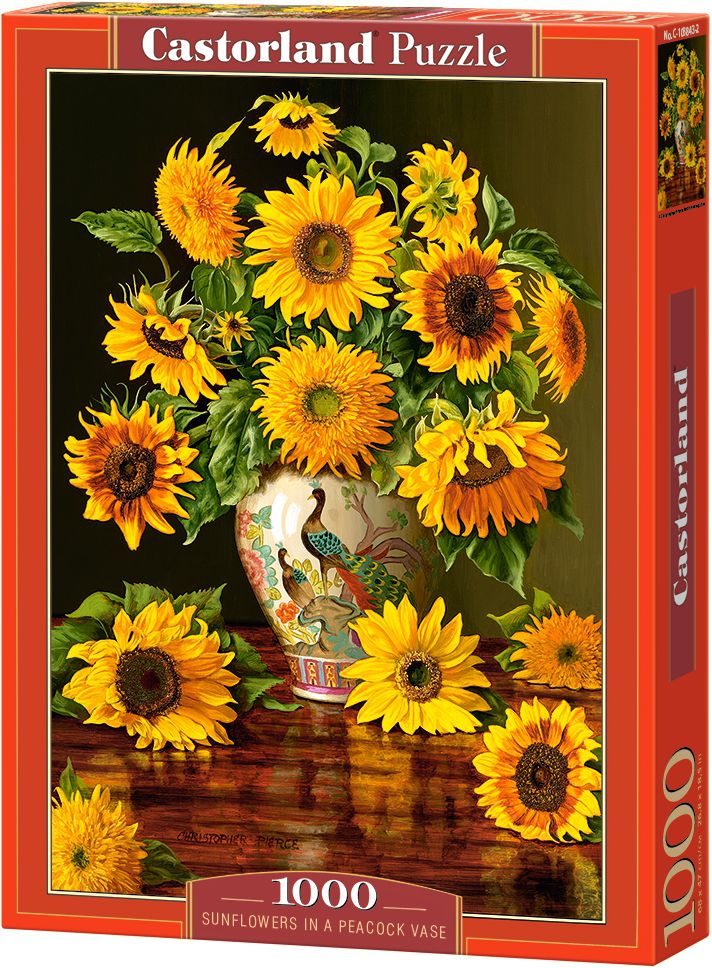 Castorland Puzzle 1000 Sunflowers in a vase puzle, puzzle