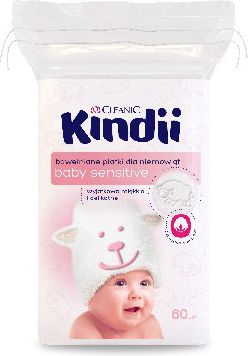 Cleanic Baby Sensitive Platki kosmetyczne 60 szt. 702032 (4024144268818) kosmētika ķermenim