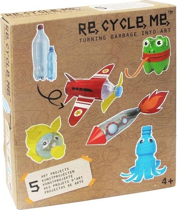 Re-Cycle-Me Zestaw Kreatywny. Samolot - 5 zabawek 331420 (8716569029803)