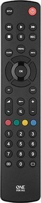 ONE For ALL 1, Universal Contour TV Remote 8716184064982 TV aksesuāri