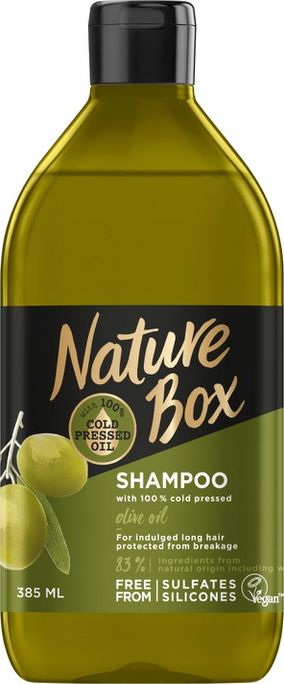 Nature Box Szampon z olejem z oliwek 385ml 680961 (9000101250961) Matu šampūns
