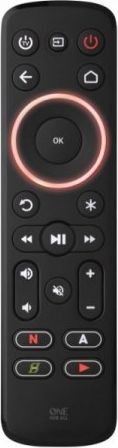 ONE For ALL URC7935 Streaming Remote For Use With  TV/LCD/LED/Plasma Audio/Amplifier/Soundbar/Hi-Fi Streaming Box (Apple TV, Roku, Kodi) 871 TV aksesuāri