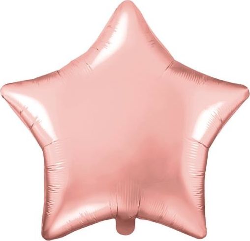 Party Deco Balon foliowy Gwiazdka, rozowe zloto, 48 cm uniwersalny PARX1242 (5900779100343)