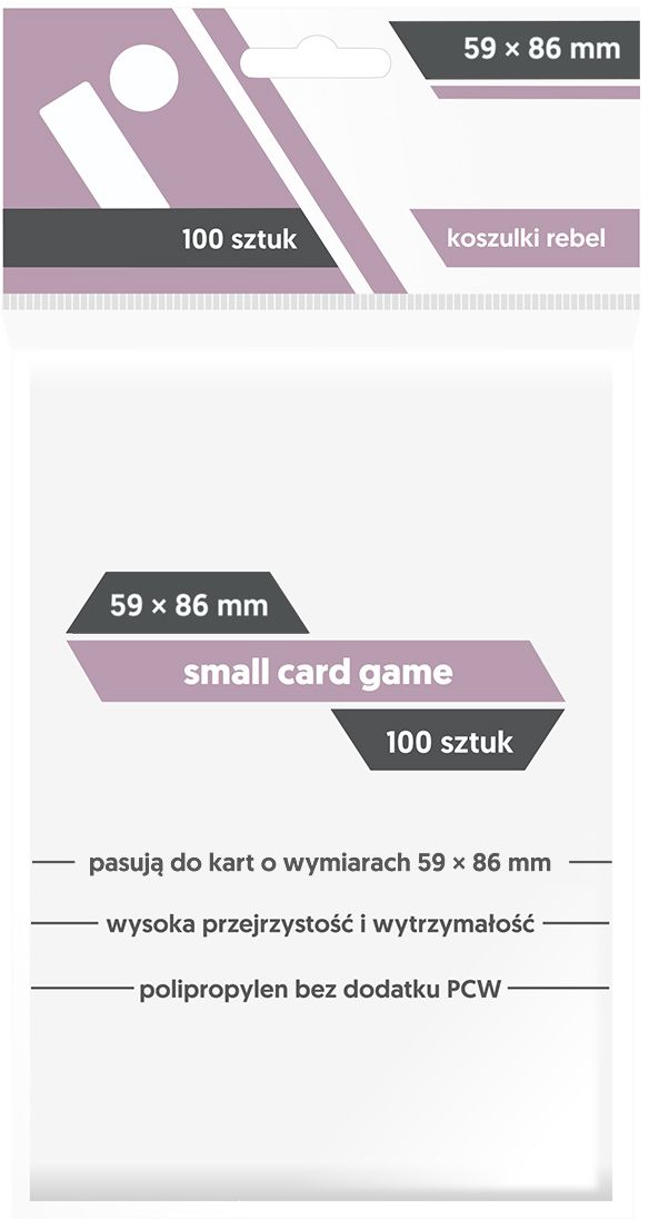 Rebel Koszulki Small Card Game 59x86 (100sztuk) 268347 (5902650611924) galda spēle