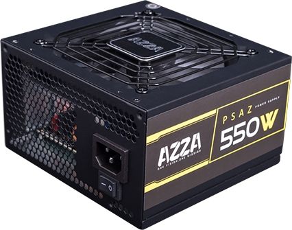 AZZA PSAZ-550W 550W, PC power supply (black, 2x PCIe) Barošanas bloks, PSU