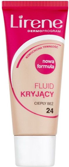 Lirene Dermo Fluid Kryjacy Nr 24 Cieply Bez 30 ml 10E06006-01-06 (5900717600614) tonālais krēms