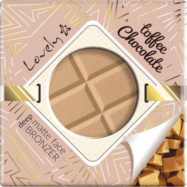 Lovely Toffee Chocolate Deep Matte Face Bronzer, face and body bronzing chocolate matte powder 9g