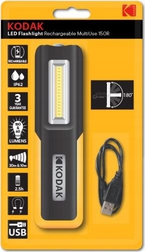 Kodak Latarka Kodak Led Warsztatowa Ladowanie Usb 30m SB5607 (887930419498)