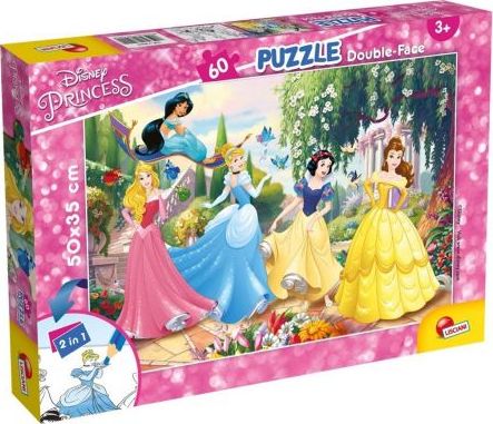 Lisciani Double-sided Puzzle Plus 60 Princess puzle, puzzle