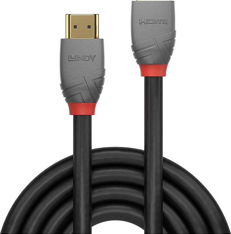 Lindy HDMI 2.0 Verlangerungskabel 3m, Anthra Line kabelis, vads