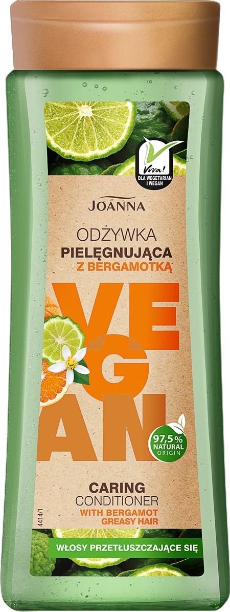 Joanna Joanna Vegan Odzywka do wlosow pielegnujaca Bergamotka - wlosy przetluszczajace sie 300g 522482 (5901018019327)